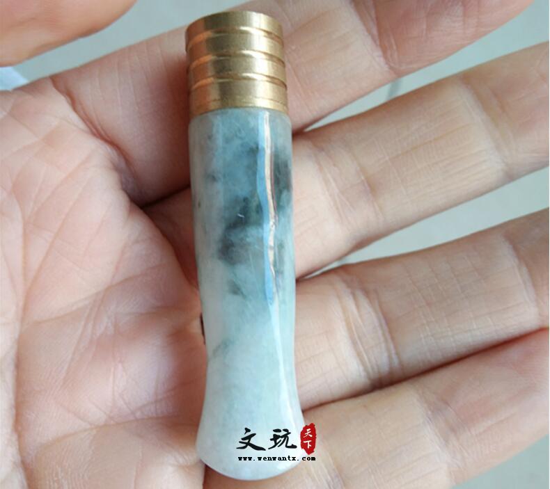 正宗天然翡翠带过滤烟嘴烟杆抽烟用品-4