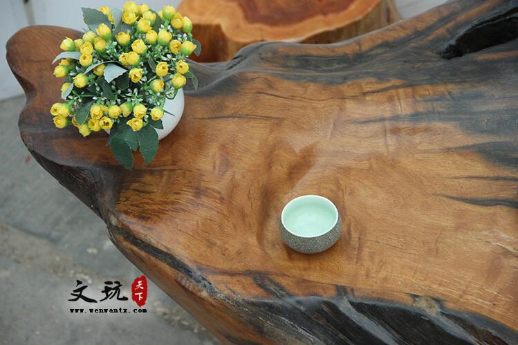 小叶祯楠根雕茶几 整体茶台树根实木功夫茶海古典风格-4