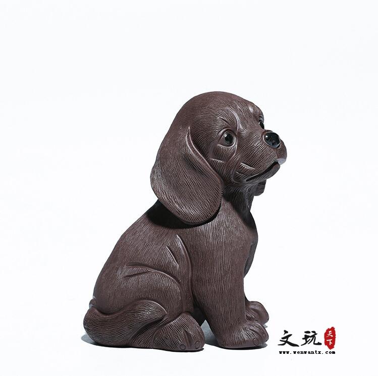 宜兴原矿全手工艺品茶宠摆件拉布拉多犬-1