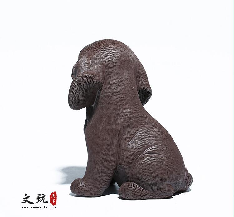 宜兴原矿全手工艺品茶宠摆件拉布拉多犬-7