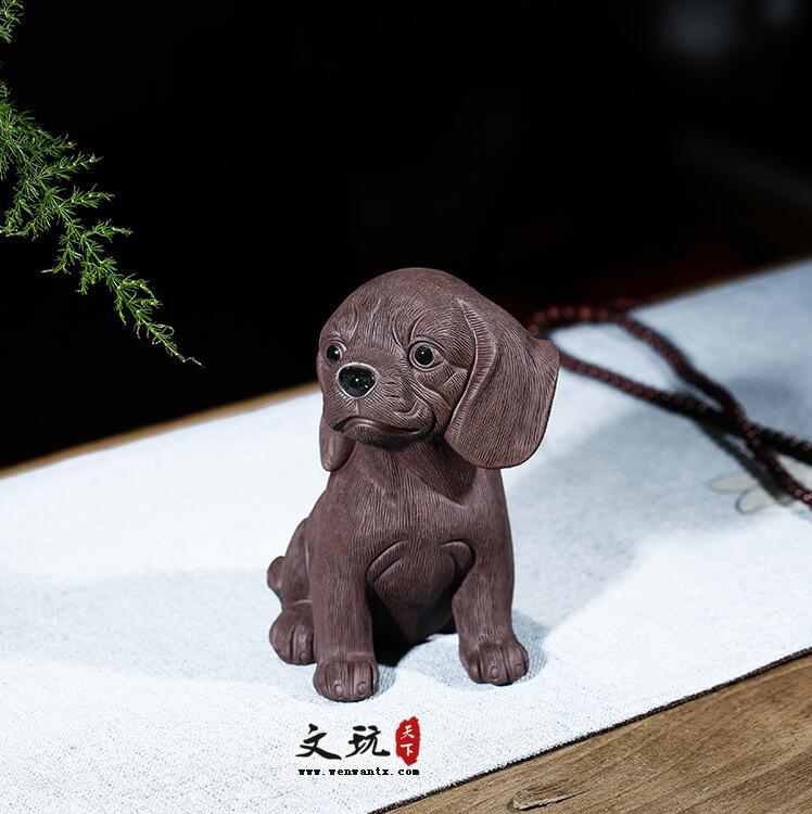 宜兴原矿全手工艺品茶宠摆件拉布拉多犬-4