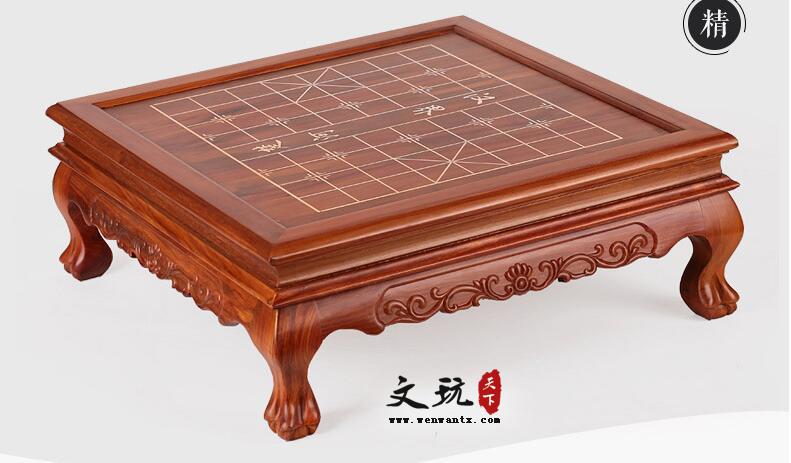 红木工艺品红酸枝中国象棋套装 实木质棋盘棋子成人家用大号-3