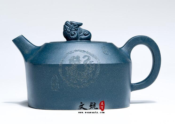 宜兴原矿天青泥紫砂壶名家全手工茶具绿泥大容量茶壶