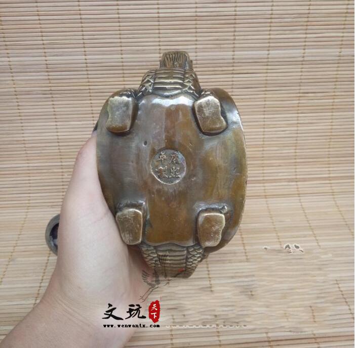 仿古纯铜百寿龙龟壶摆件水壶茶壶铜器工艺品-4