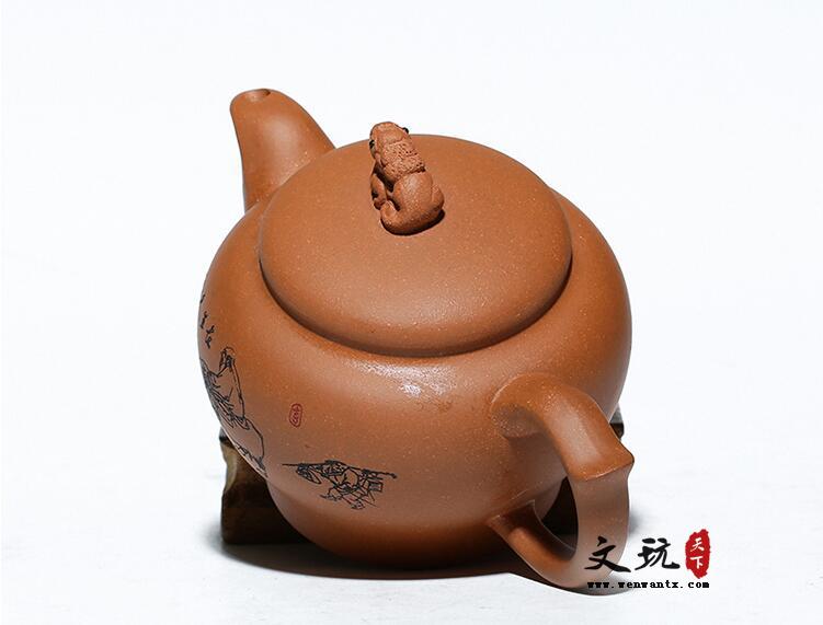 宜兴原矿降坡泥牧牛壶紫砂茶壶茶具-2