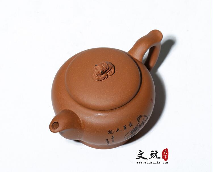 宜兴原矿降坡泥牧牛壶紫砂茶壶茶具-6