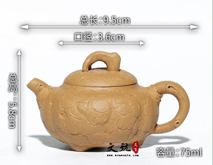 宜兴原矿黄金段泥功夫茶壶掌心供春壶茶壶-7